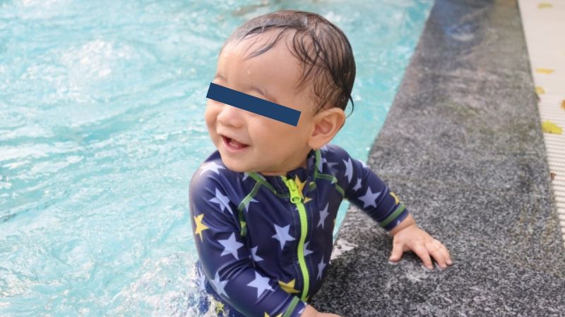 長沢煌翔ちゃんは疲れて眠っていた「当日プールで水遊び」顔写真イメージ
