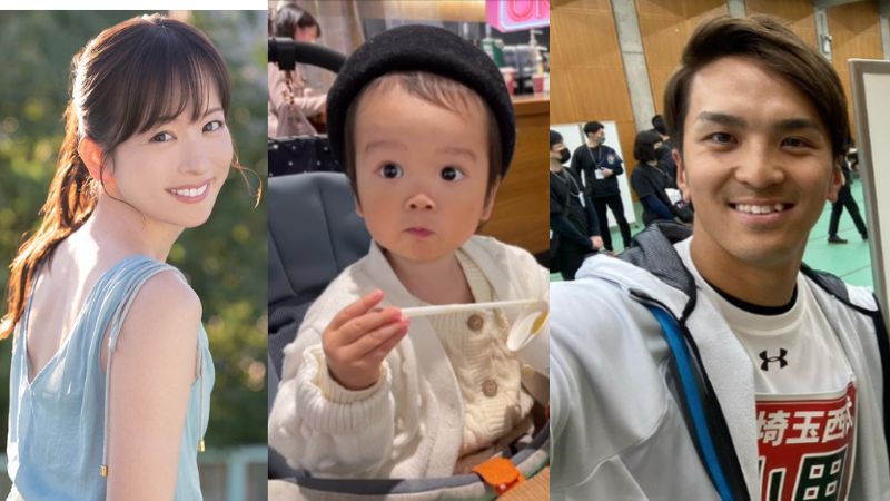 山田遥楓と嫁A子さんの息子が可愛い「ゴリラ鼻は嫁に似てる」