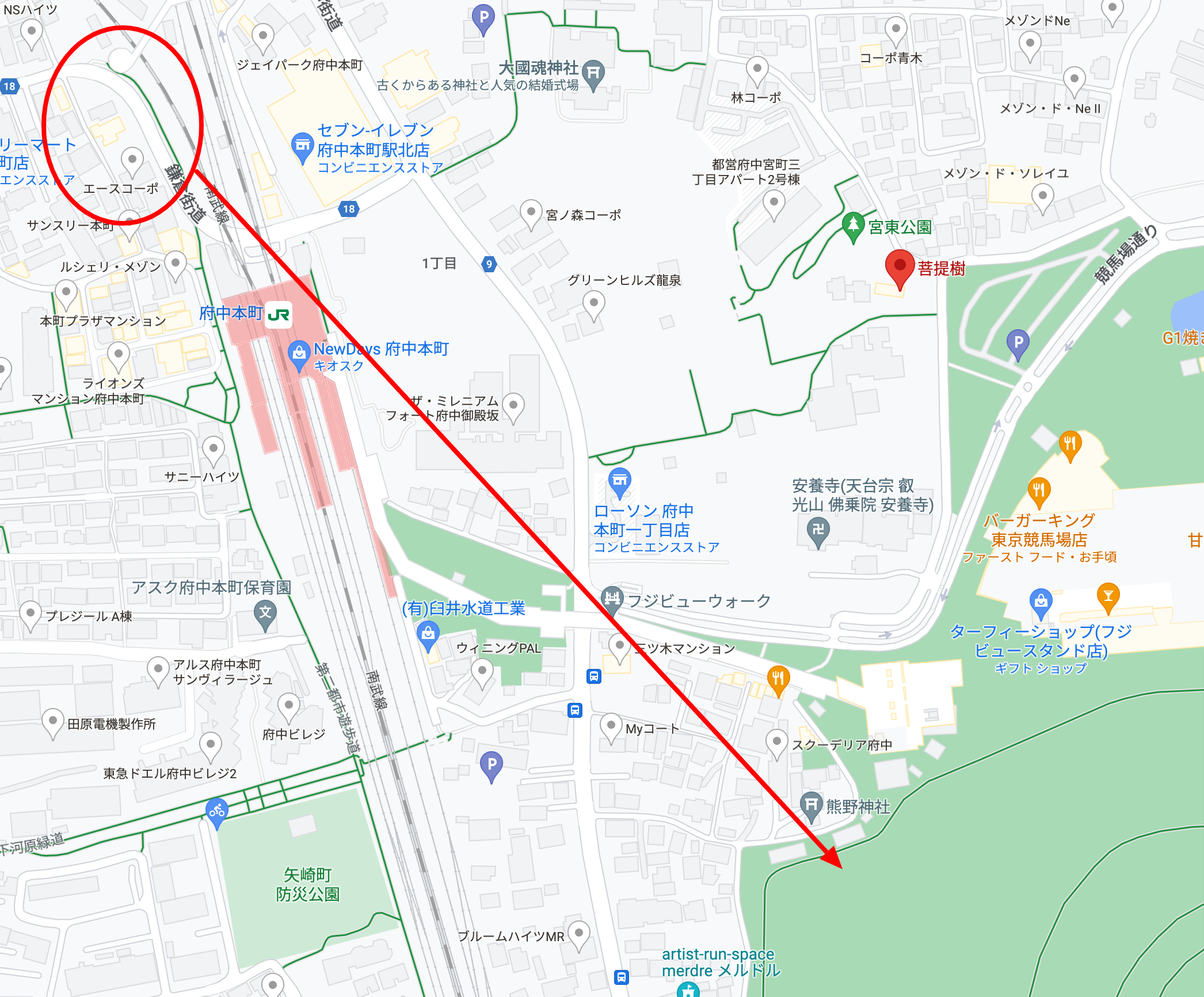 東京すごい花火2023の穴場は府中本町駅周辺の鎌倉街道